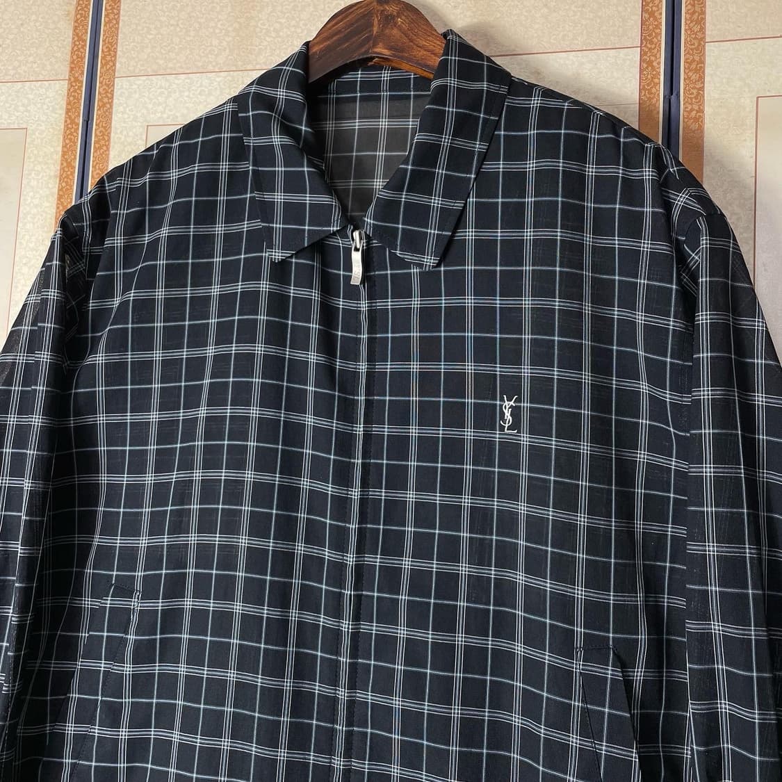입생로랑 YSL 체크 아세테이트 자켓 상품이미지2