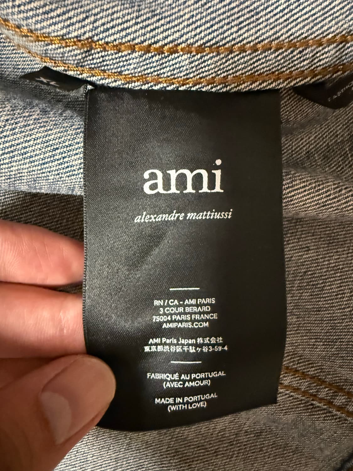ami 중청 데님자켓 상품이미지3