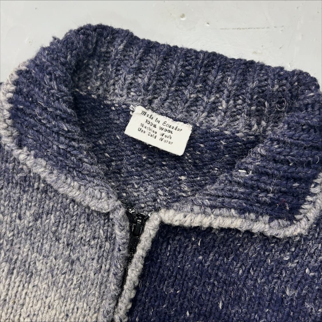 80s 에콰도르 핸드메이드 스웨터 집업  상품이미지7