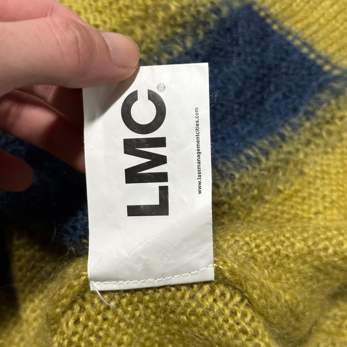 LMC 엘엠씨 울 혼방 배색 니트 가디건 상품이미지8