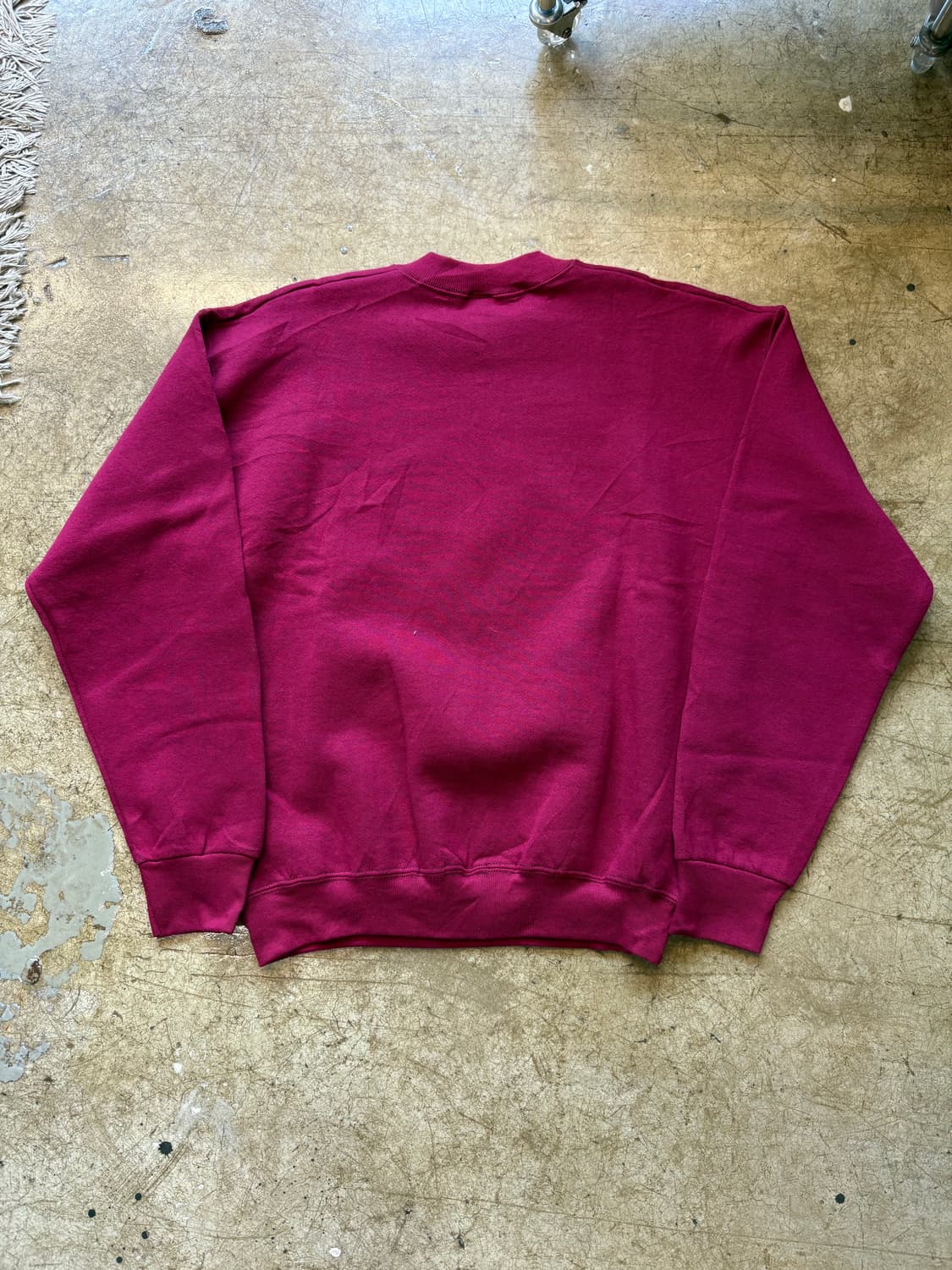 90s usa fruit of the loom 버건디 스웻 상품이미지5