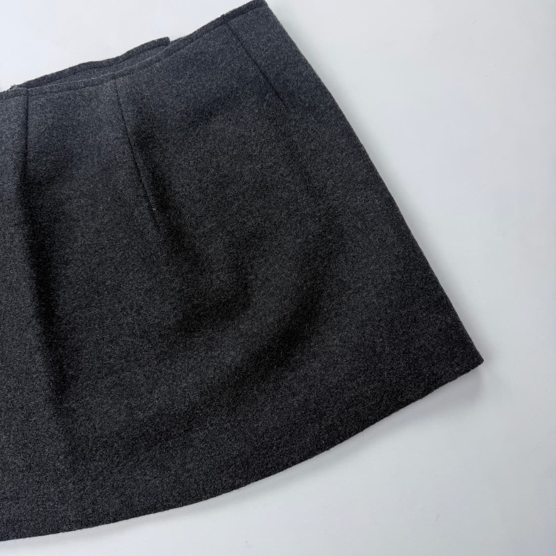 질샌더 투톤 패널 울 스커트 상품이미지10