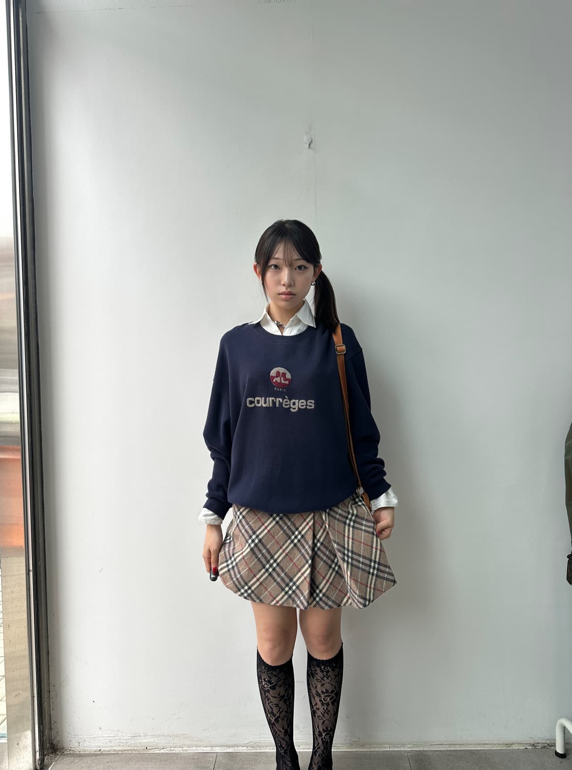버버리 블루라벨 체크노바 플리츠 미니스커트 상품이미지2