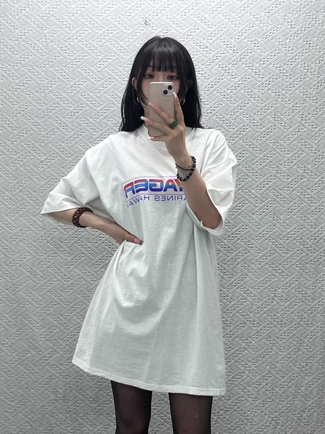 빈티지 USA 캐주얼 레인보우 레터링 로고 반팔티 XL C12338 상품이미지2