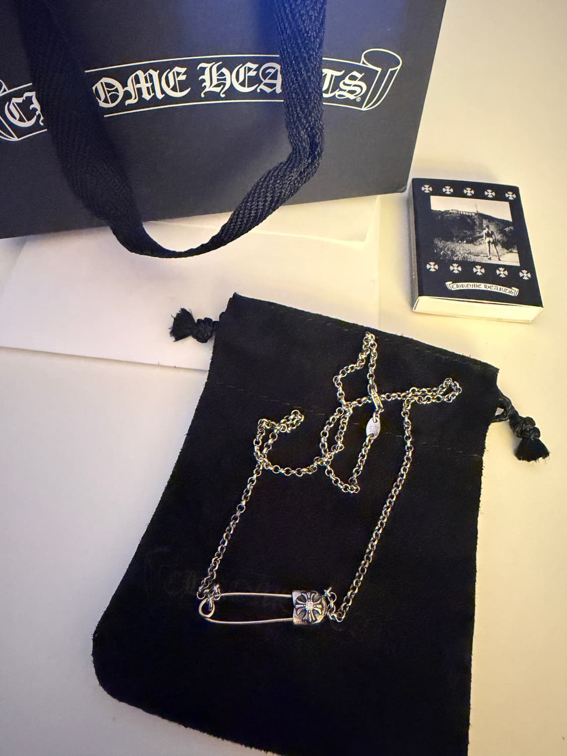 크롬하츠 세이프티핀 1p 일체형 목걸이 18인치 상품이미지1