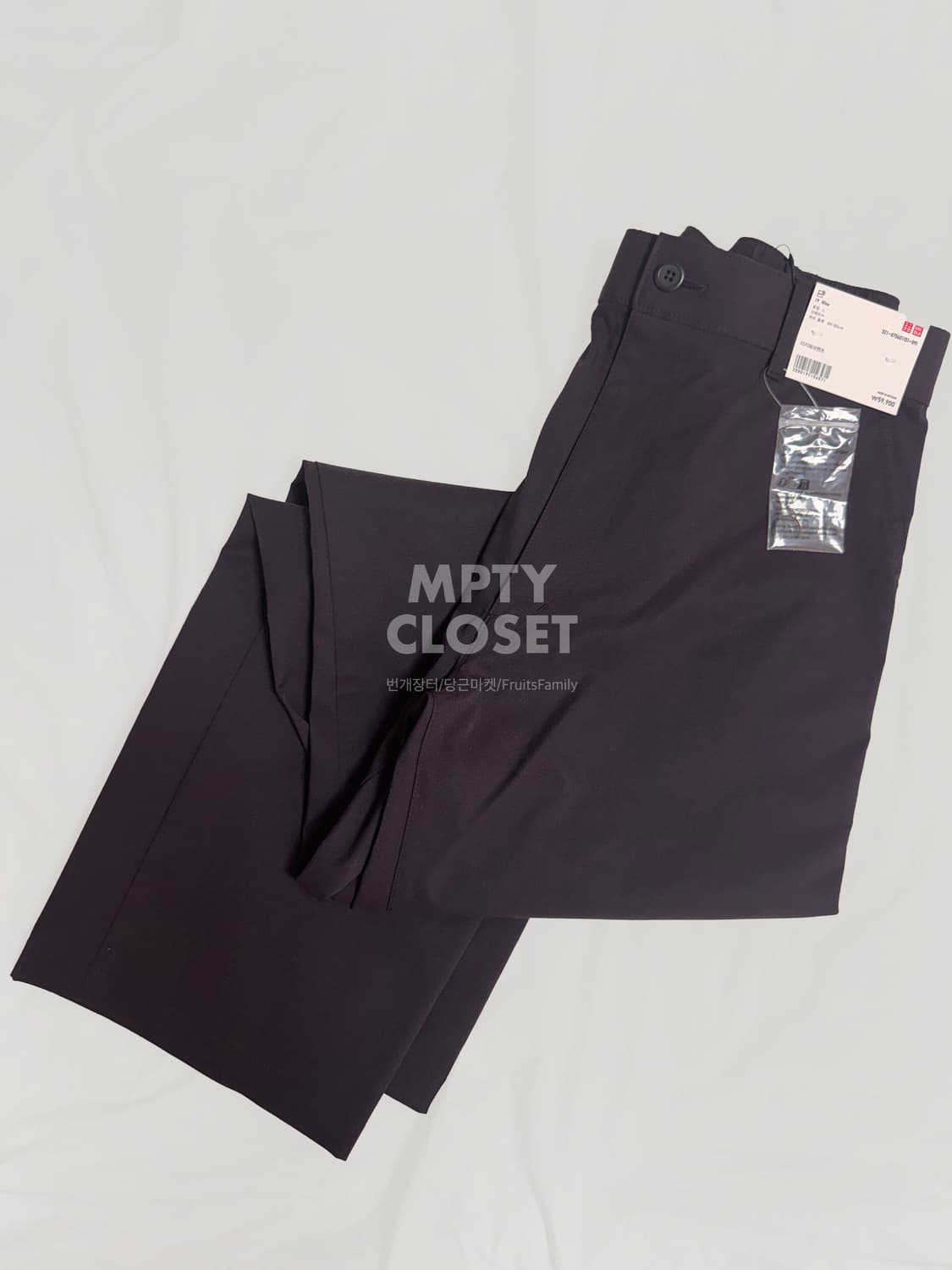 [Xl,L] 유니클로 C 25ss 워크자켓&팬츠 셋업 와인 상품이미지3