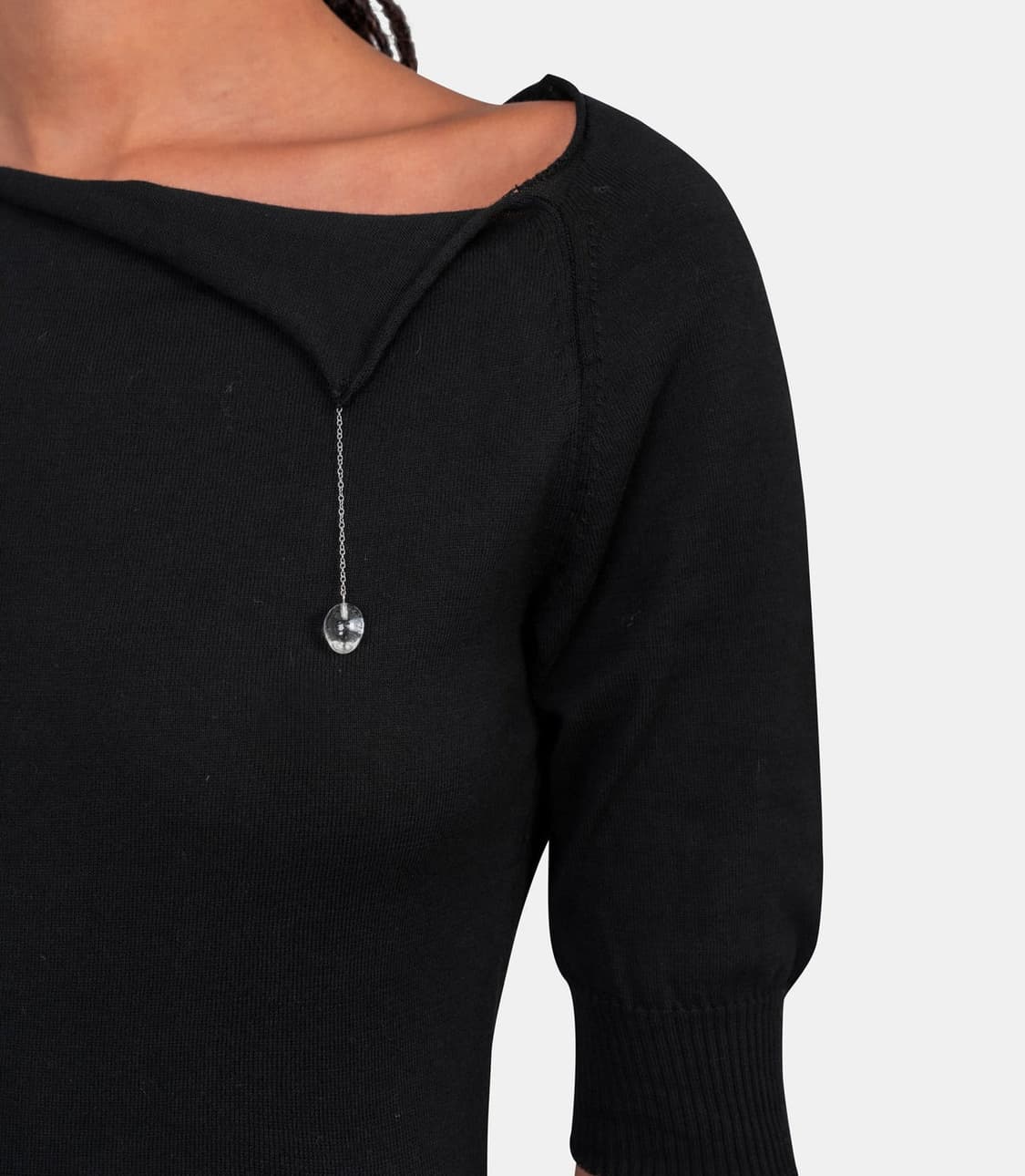 [S,M]팔로마울 Caun 탑/블랙 상품이미지3