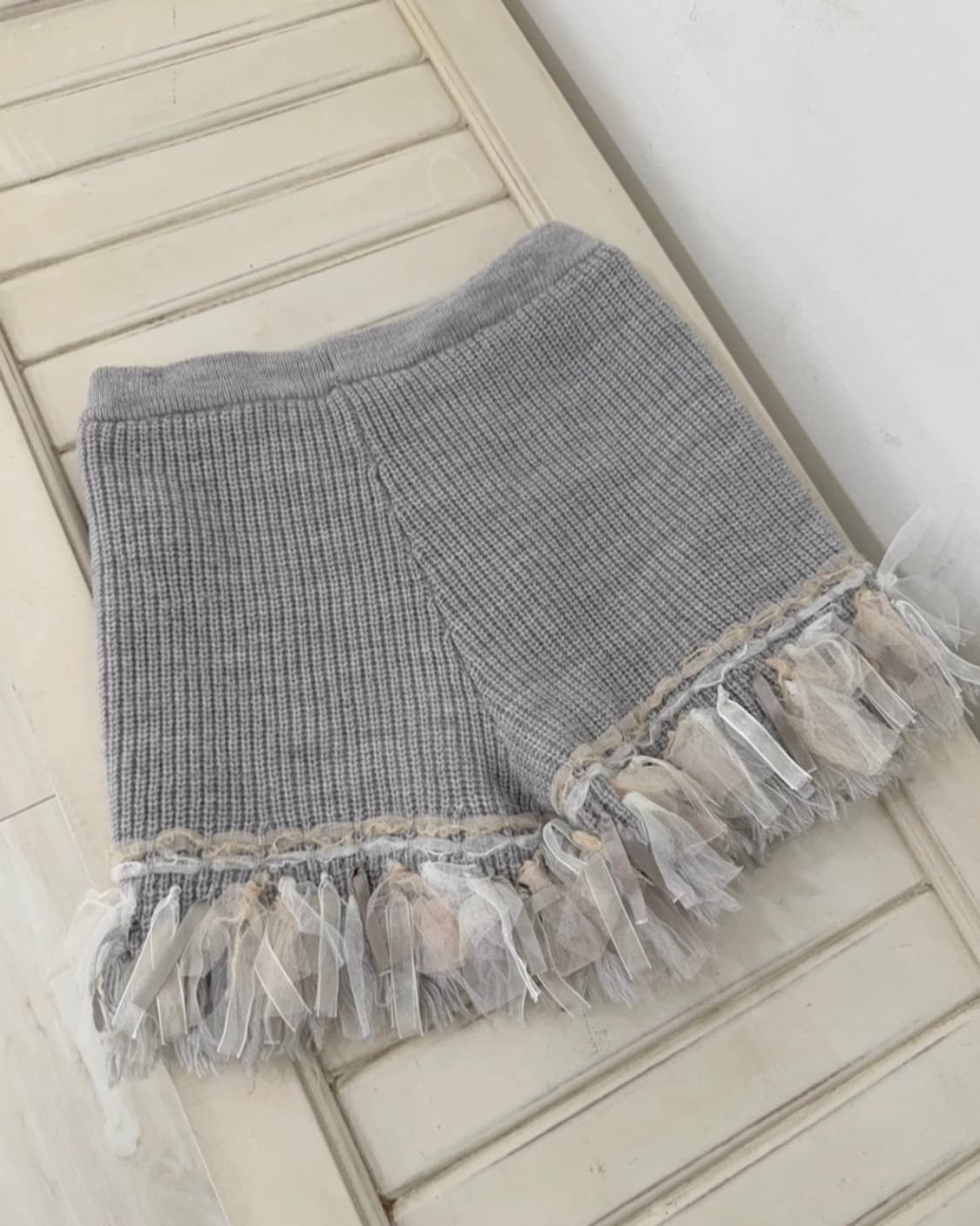 Light gray knit short pants 상품이미지4