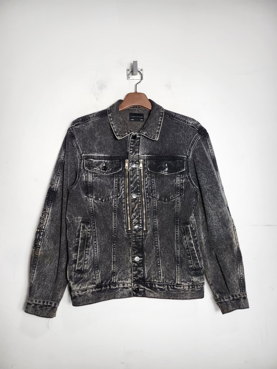 메종미네드 바이커 데님 자켓 상품이미지1