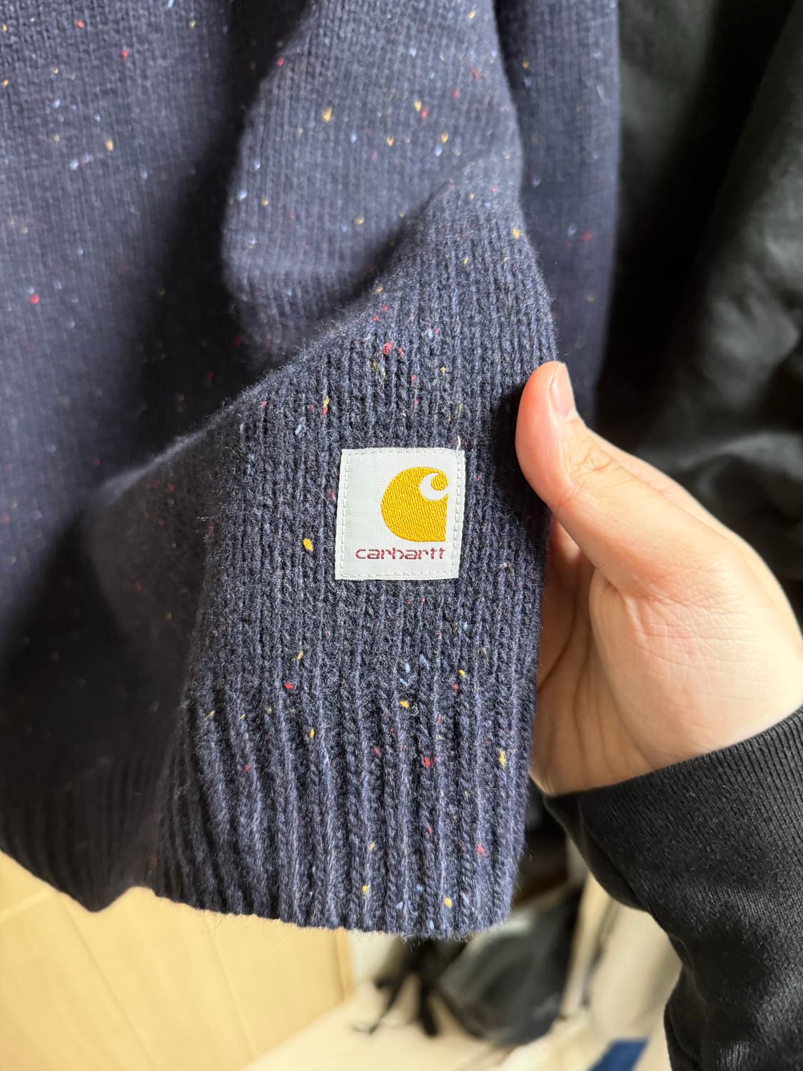 [L] 칼하트 wip 니트 네이비 상품이미지4