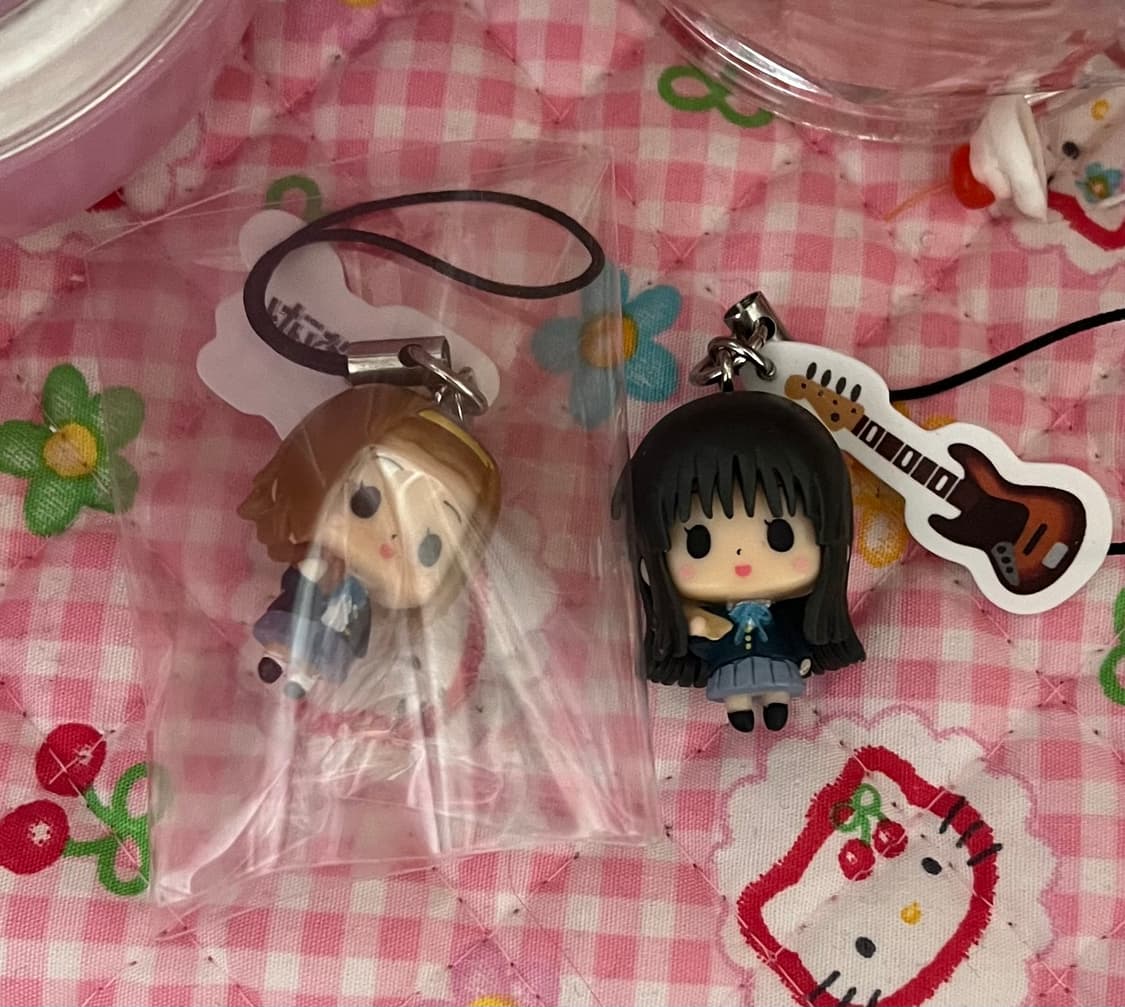 일괄 케이온 미오 리츠 키링 스트랩 고전 단종 마스코트 갸루 미소녀 상품이미지1