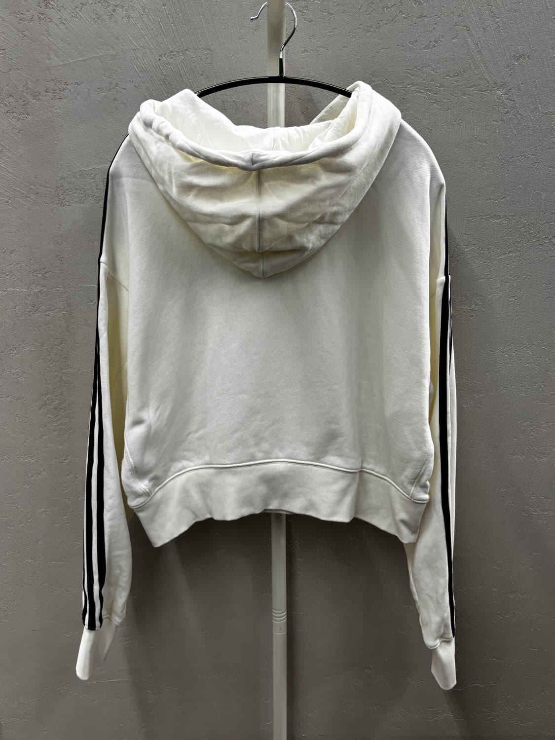 아디다스 크롭 삼선 후드티 M 상품이미지10