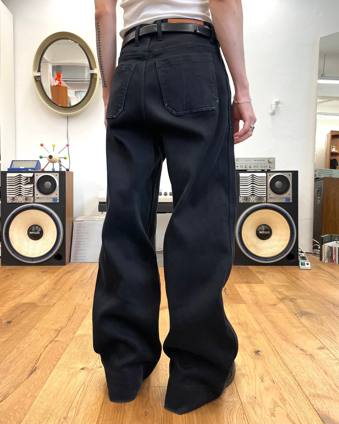 [44] MASU 마수 워시드 코튼 와이드 팬츠 상품이미지2