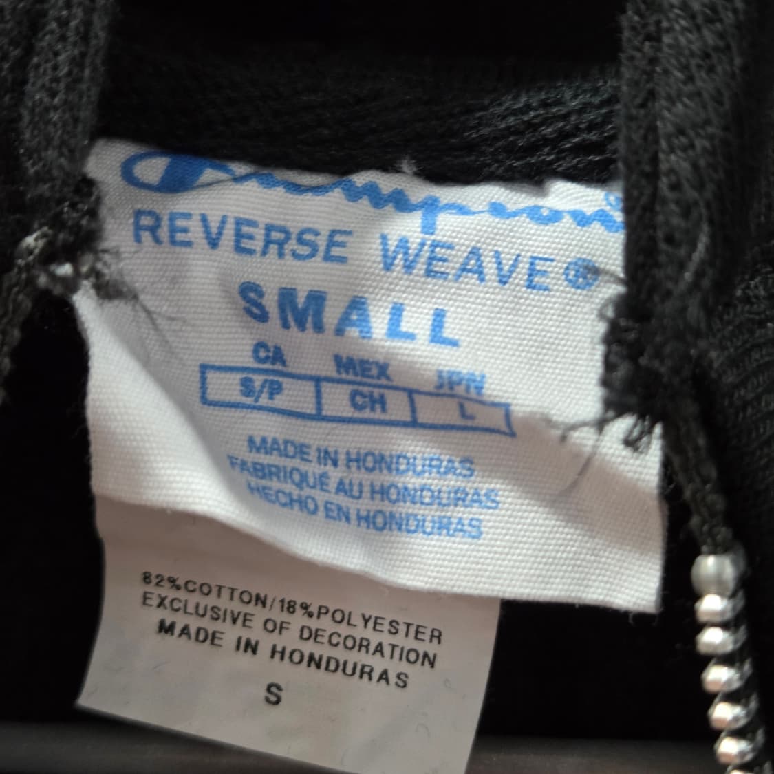 챔피온 우먼 블루택 리버스위브 기모 후드집업 S  상품이미지3