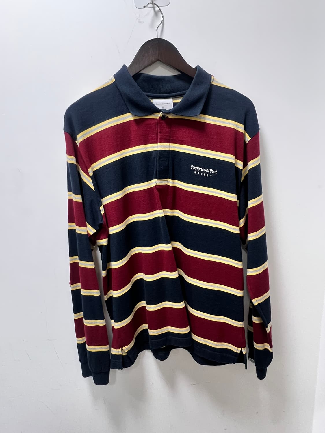 thisisneverthat 스트라이프 럭비 카라티 상품이미지1