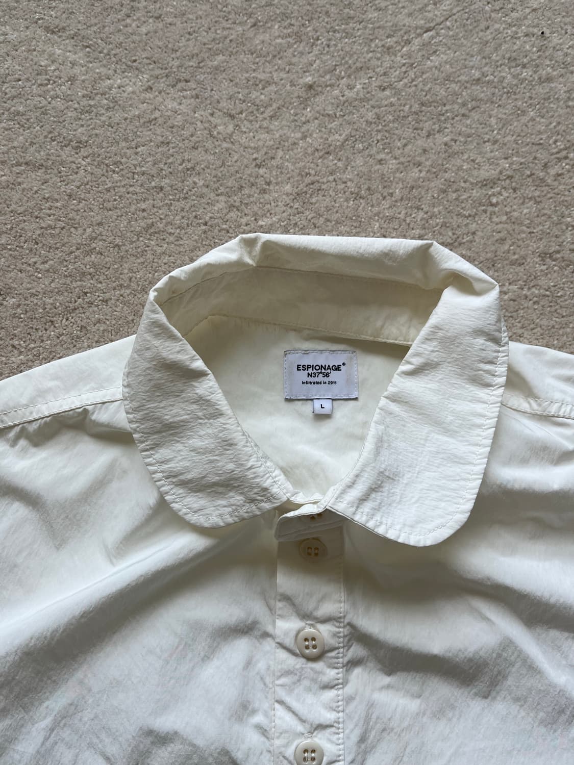 에스피오나지 프렌치 카라 풀오버 셔츠 (105) 상품이미지6