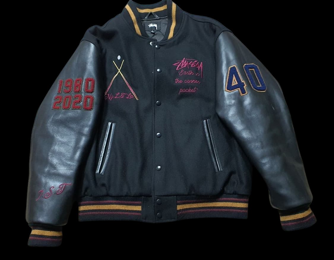 [L] 스투시 40주년 바시티 자켓 상품이미지2