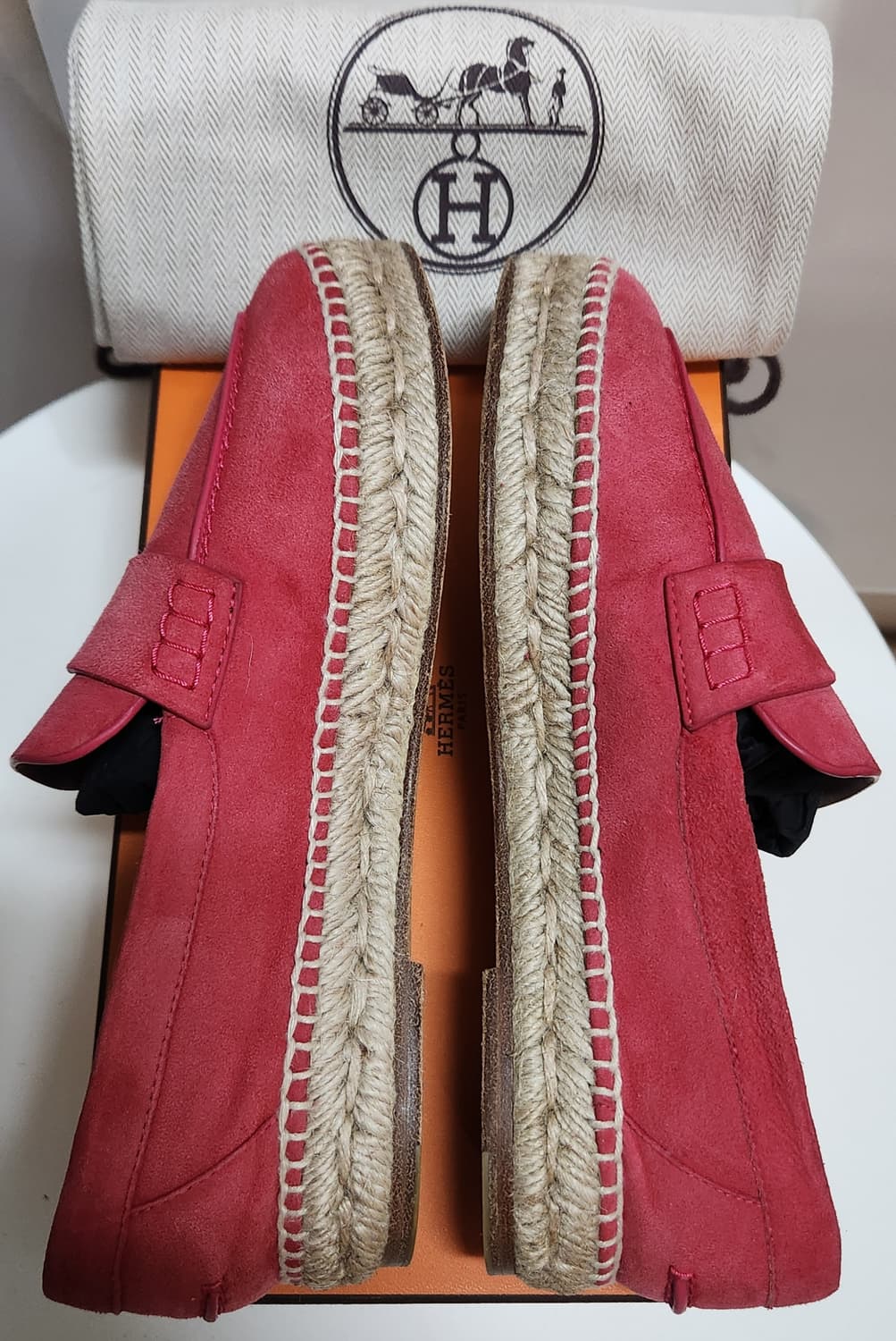 [정품]에르메스 로퍼 에스파듀 스웨이드 에스파드리유 언박싱 35 한정판  상품이미지3