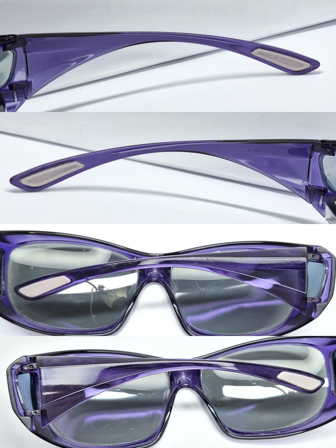 일본 빈티지 고글형 바이올렛 편광 선글라스 토카이 레트로 유니트 고프코어 상품이미지5