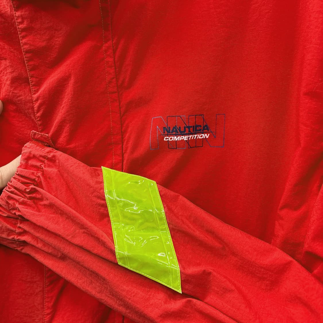 노티카 컴페티션 마운틴파카 컬러블럭 그래픽 디테일 레드 상품이미지7