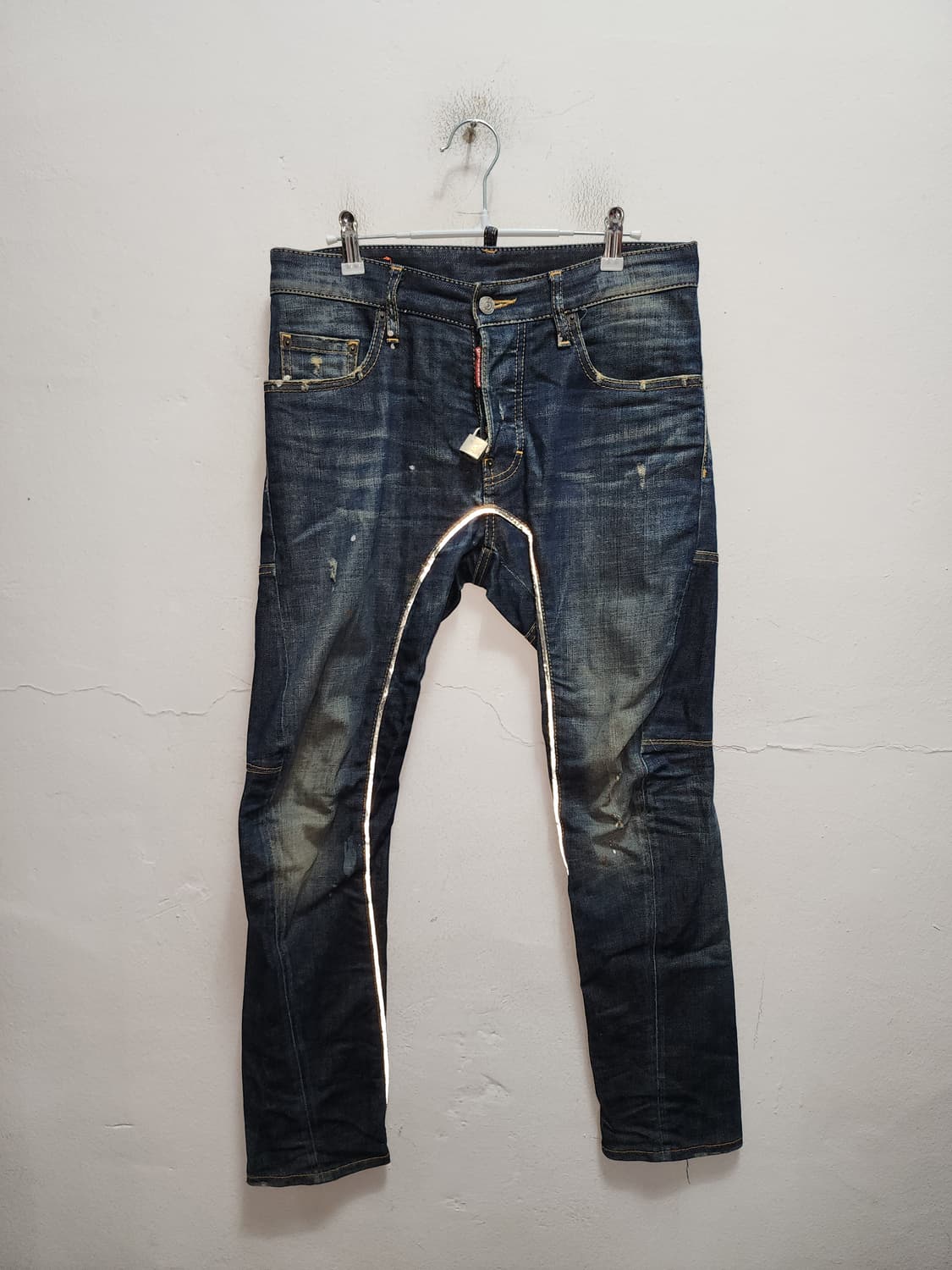 디스퀘어드2 자물쇠 디테일 리플렉티브 파이핑 청바지 상품이미지1