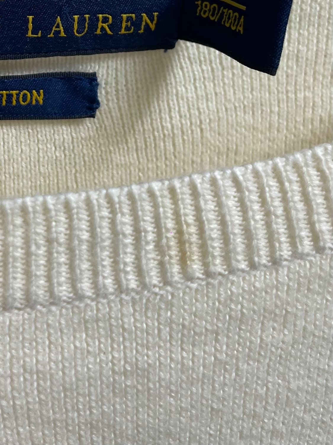 폴로 랄프로렌 크림아이보리 니트 (on.344)   상품이미지5