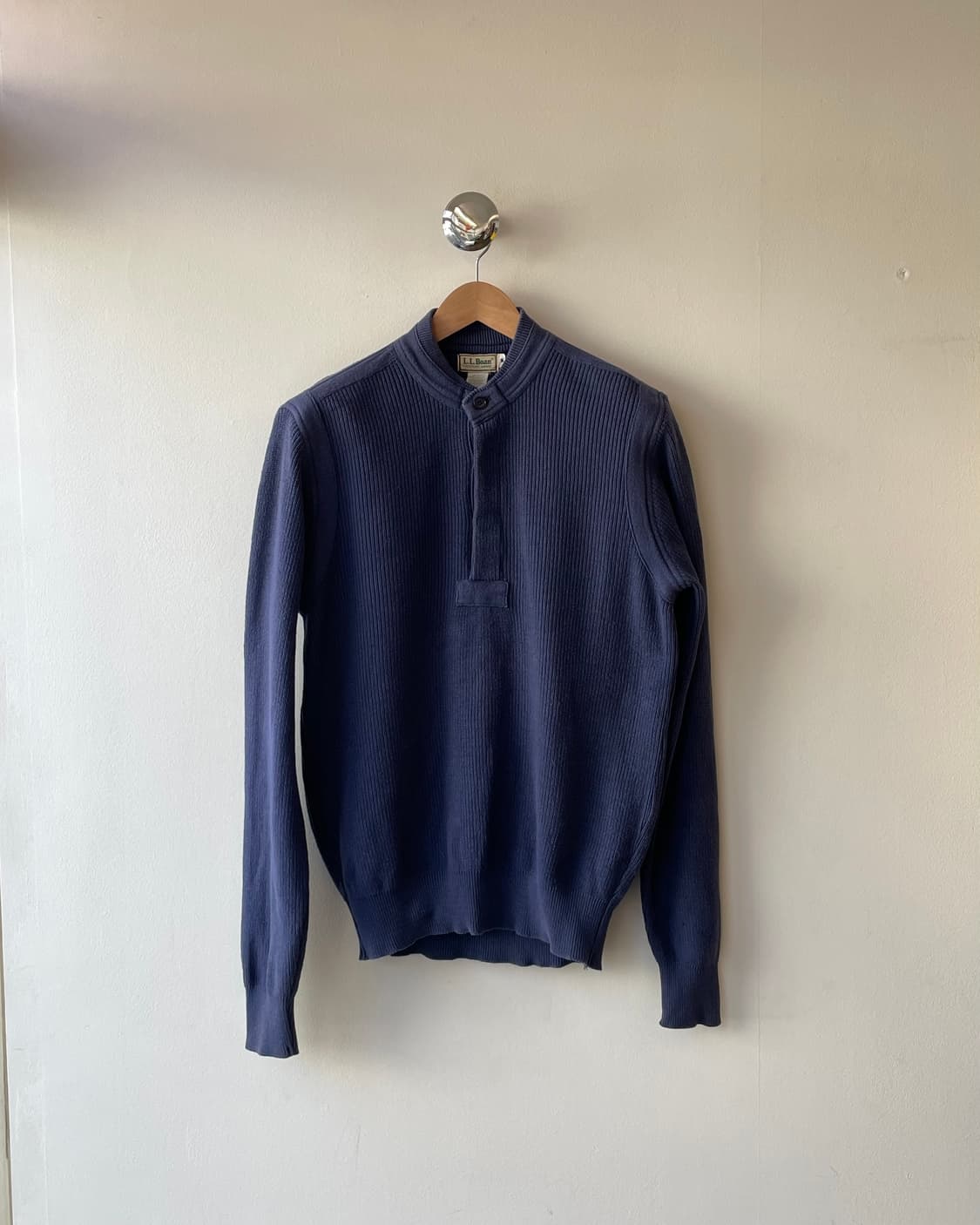 90s USA LL bean Henley neck camp sweater 상품이미지2
