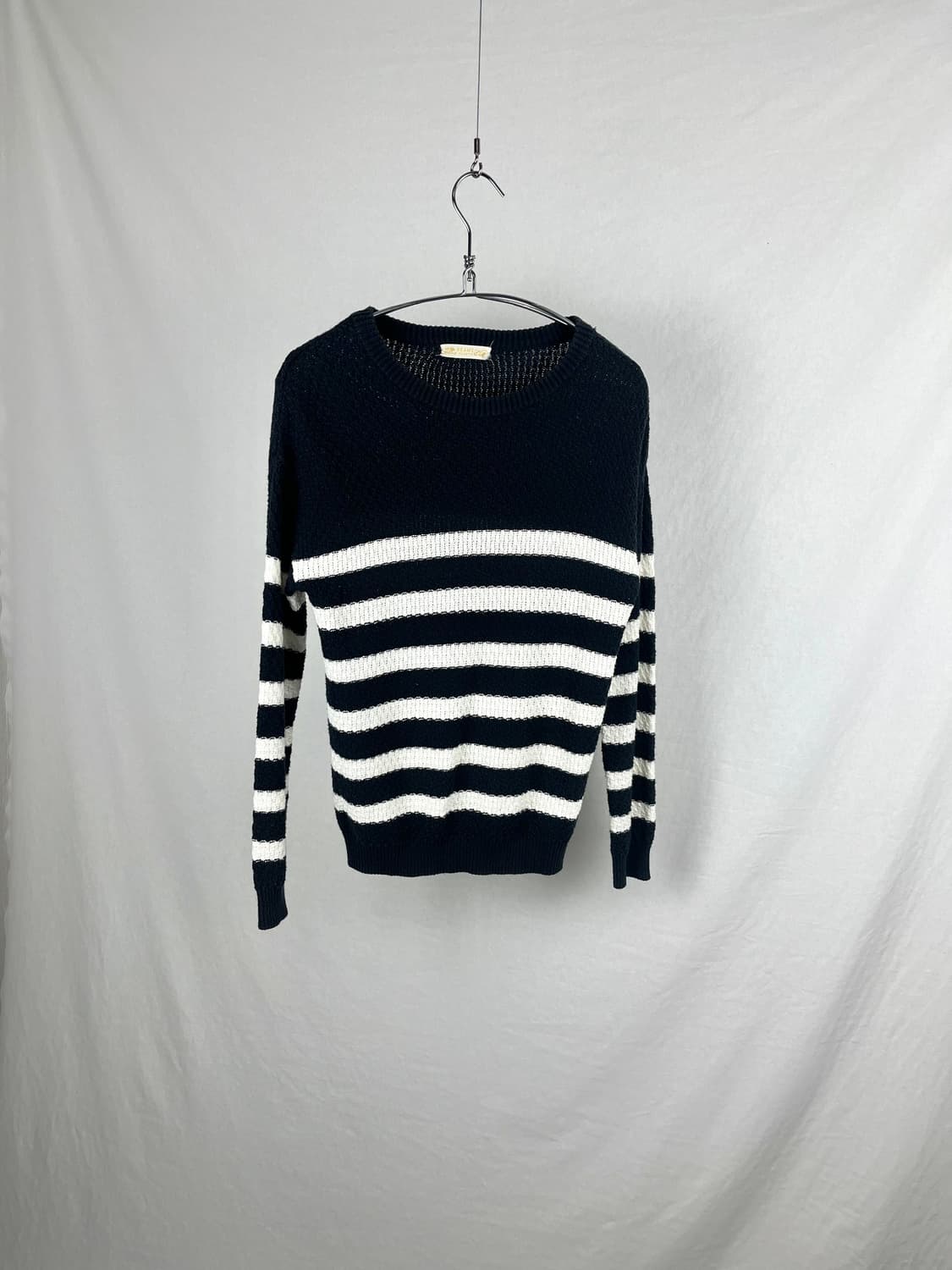 Beams Hearts 스트라이프 코튼 니트 상품이미지1