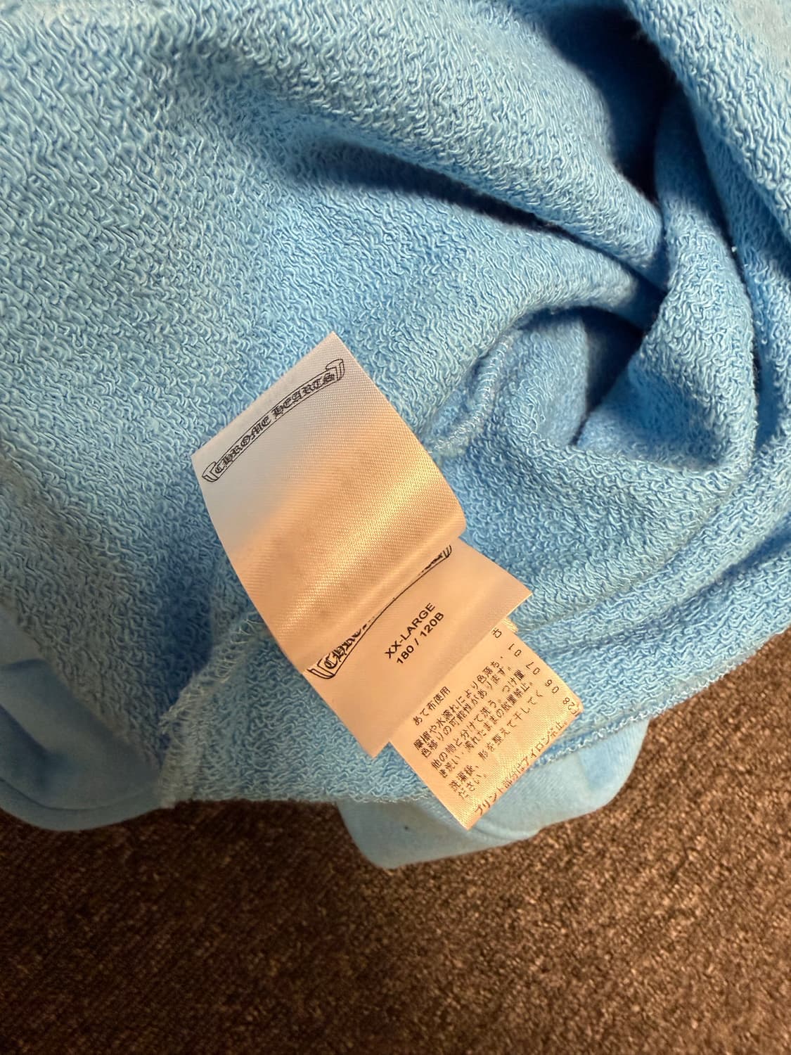 [XXL] 크롬하츠 X 매티보이 24SS 브레인 뉴 후드 티셔츠 블루 상품이미지9