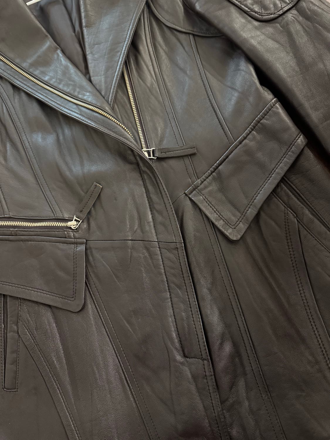 ROBO 로보 양가죽 코트 가죽 자켓 상품이미지4