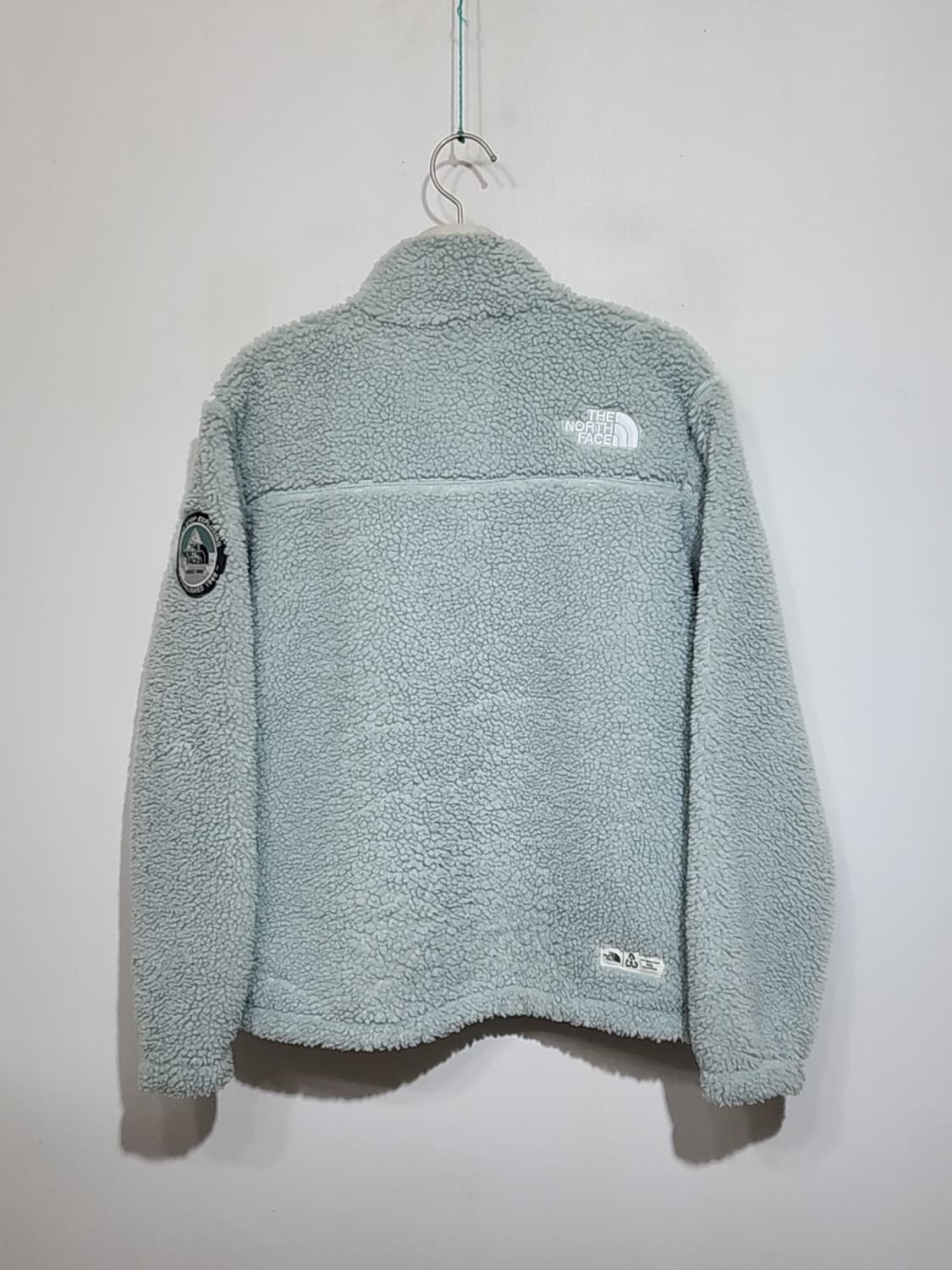 (M) 노스페이스 플리스 점퍼 옥색 뽀글이 후리스 자켓 아웃도어  상품이미지7