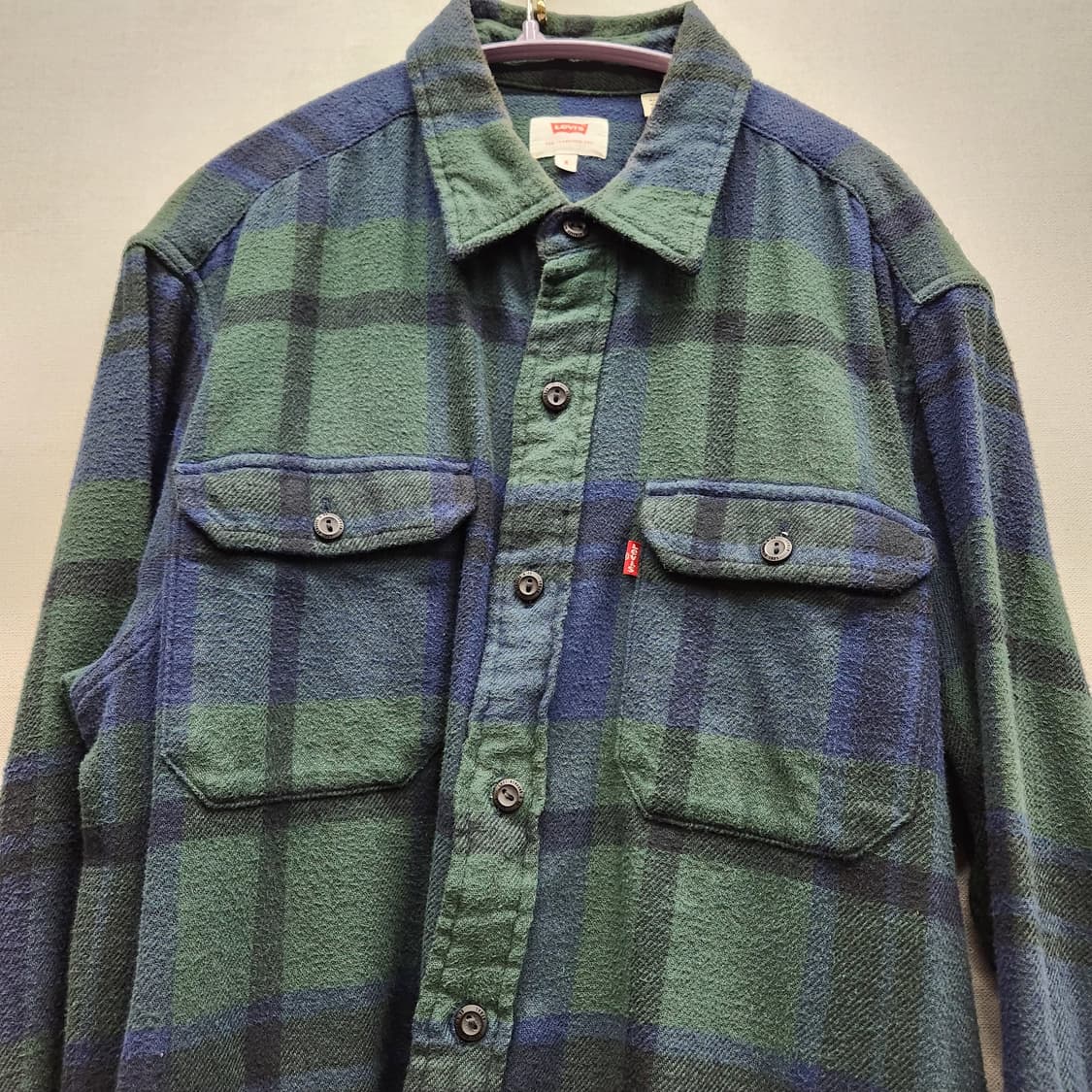 리바이스 웨스턴 타탄 체크 플란넬 셔츠 S(M~L) 남여공용 상품이미지2