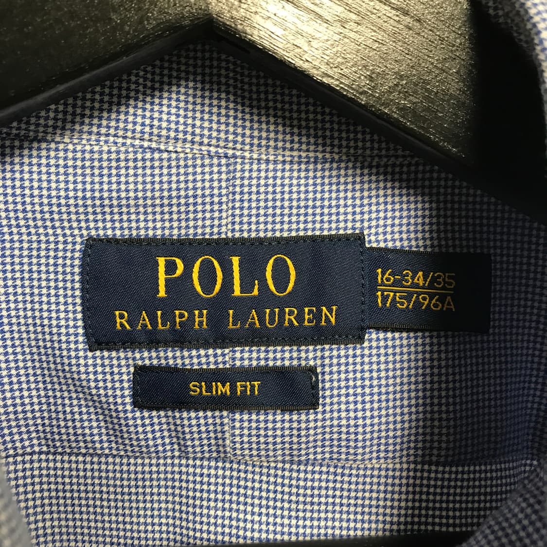 폴로 랄프로렌 잔체크 셔츠 블루 16-34/35 상품이미지5