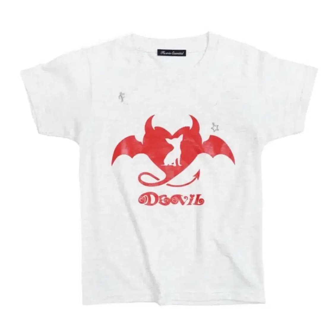 샵페어리 데빌 devil 티셔츠 그레이 상품이미지3