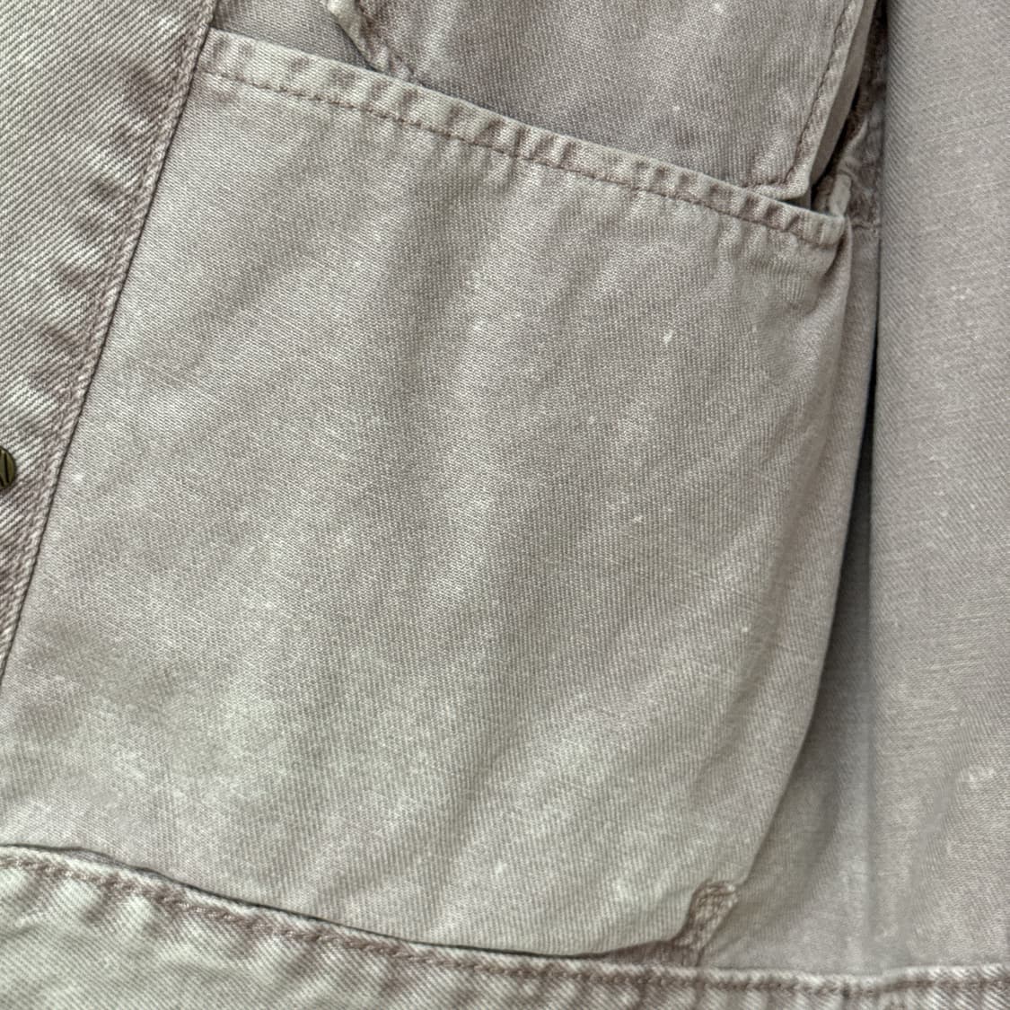 (새상품)denim trucker jacket - grayish plum 상품이미지5