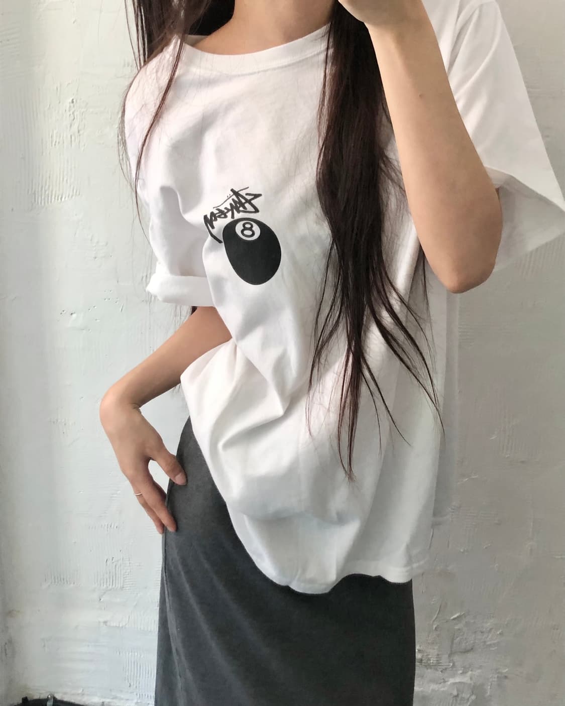 Stussy 스투시 8볼 화이트 티셔츠 상품이미지2