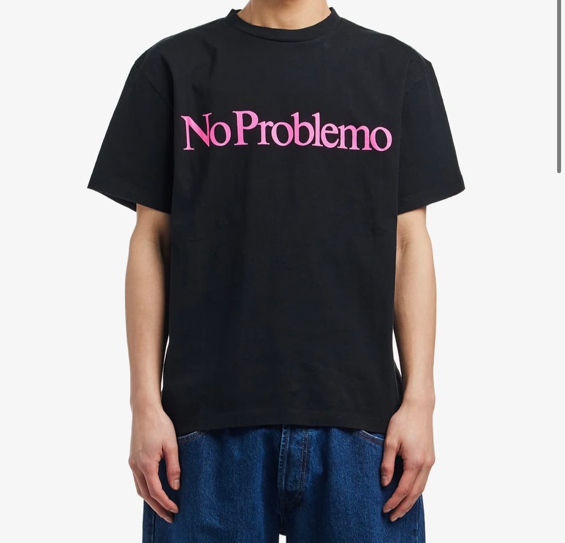 NO PROBLEMO SS 티셔츠 블랙 L사이즈 상품이미지6