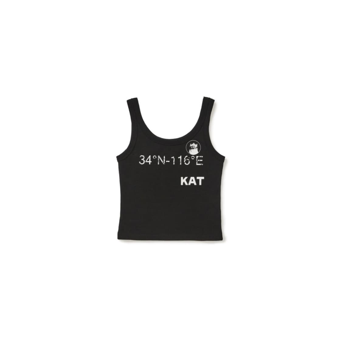 [새상품/당일배송] LCDC KAT 프린트 슬림 탱크탑 블랙, 엘씨디씨 상품이미지5