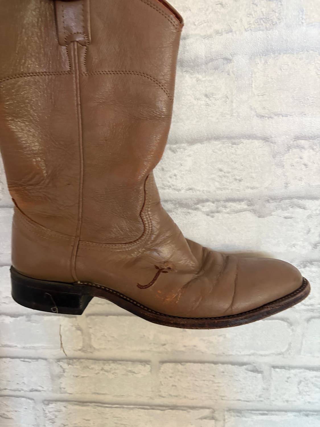 Brown leather boots  상품이미지3