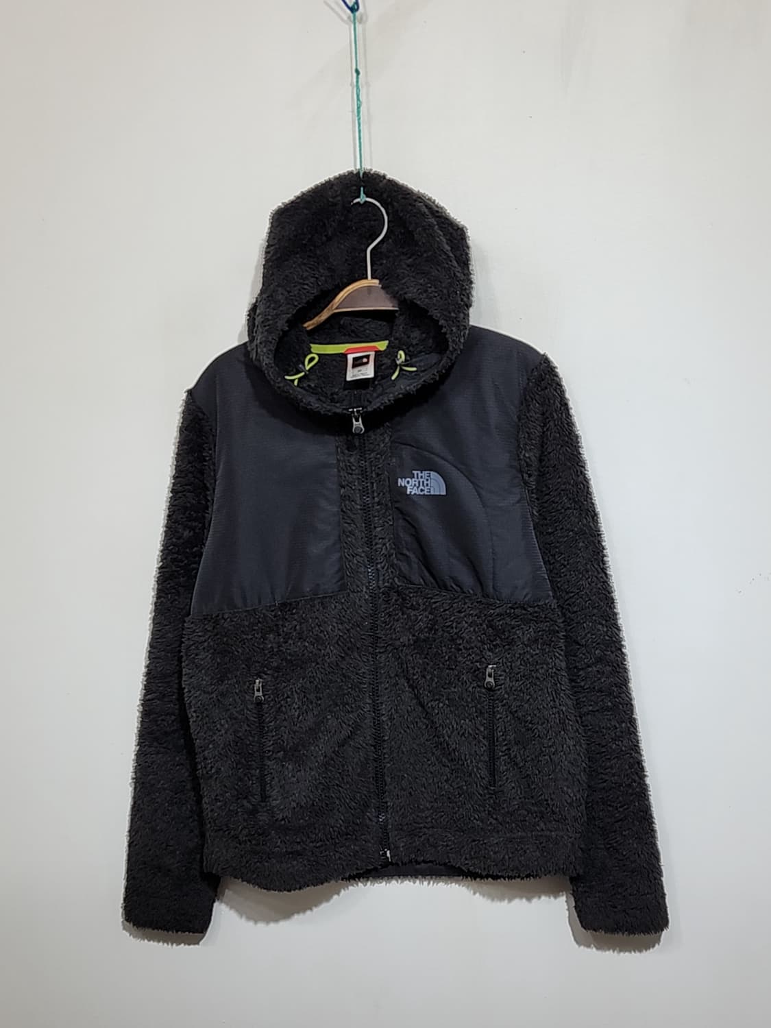 (S) 노스페이스 플리스 점퍼 배색 뽀글이 후리스 후드자켓  상품이미지1
