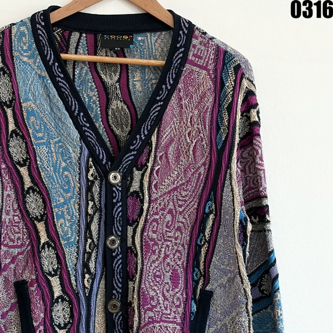 쿠지 케이블 니트 가디건 SS 0316 상품이미지2