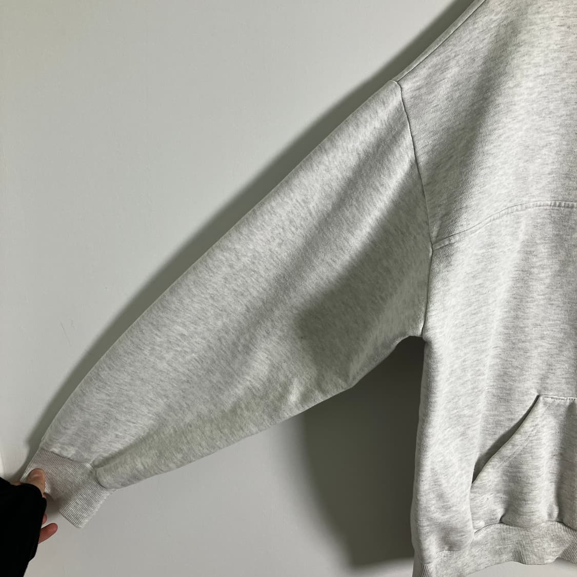 아이앱 스튜디오 라이트 그레이 하프 집 풀오버 XL 상품이미지6