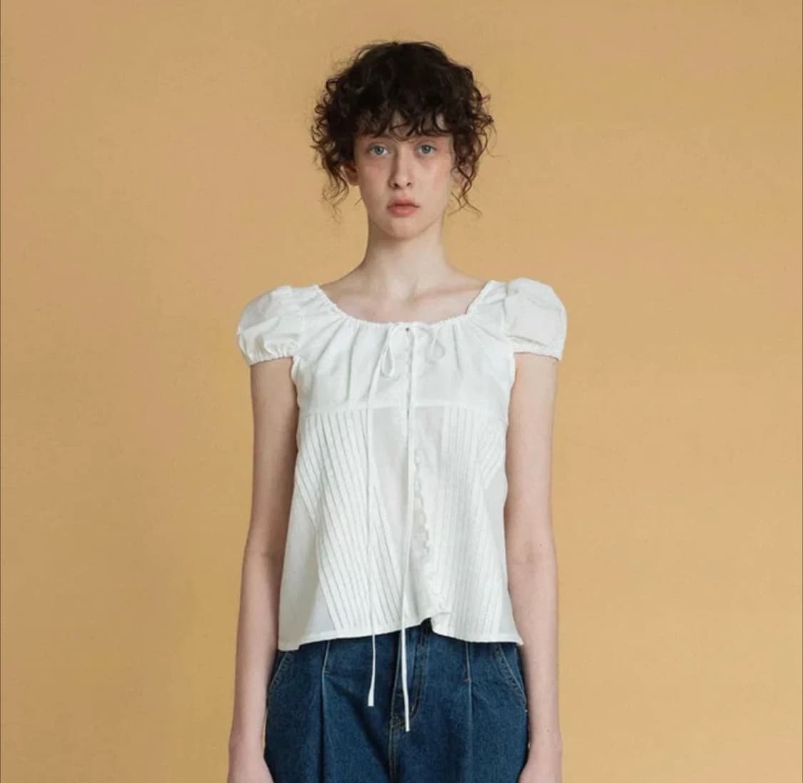 위드아웃썸머 위아썸 몬타나 블라우스 아이보리 상품이미지1