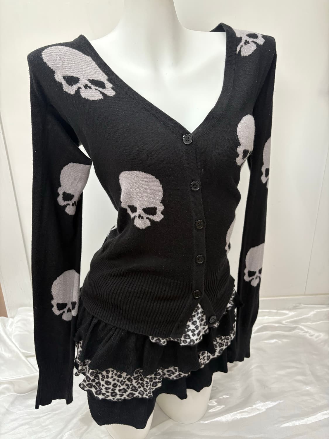 고스트오브할렘 해골 가디건 상품이미지1