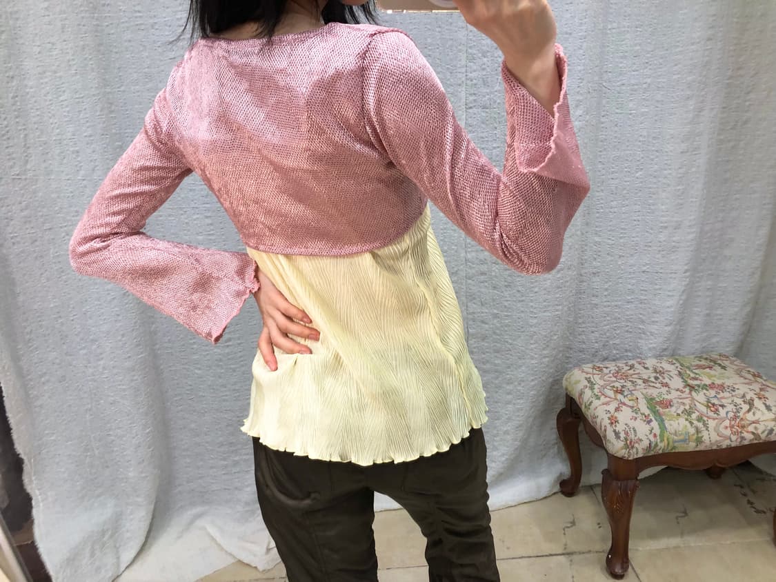 Rose glow knit bolero 상품이미지4