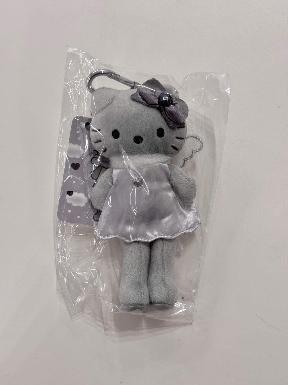 (정품) 산리오 헬로 키티 블랙 엔젤 컬렉션 키링 엔젤 그레이 상품이미지2