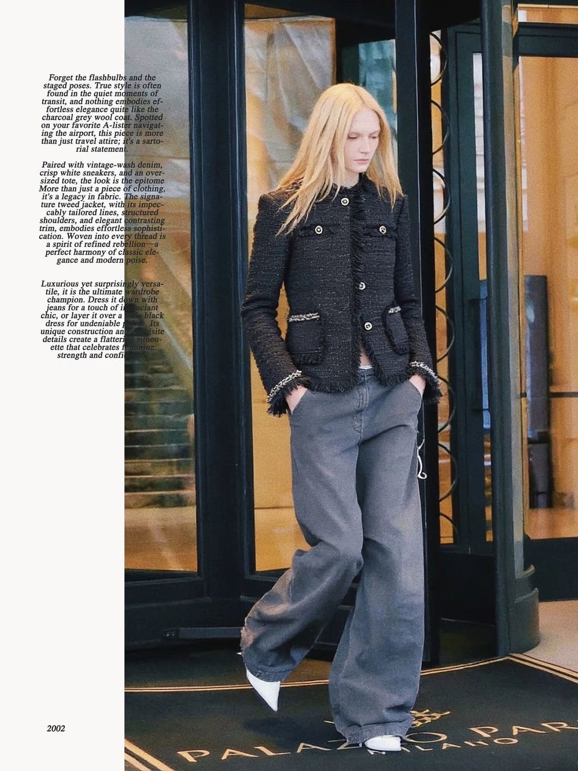 Y2K/빈티지] 유니크 나폴레옹 제복 스타일 트위드 자켓 상품이미지8