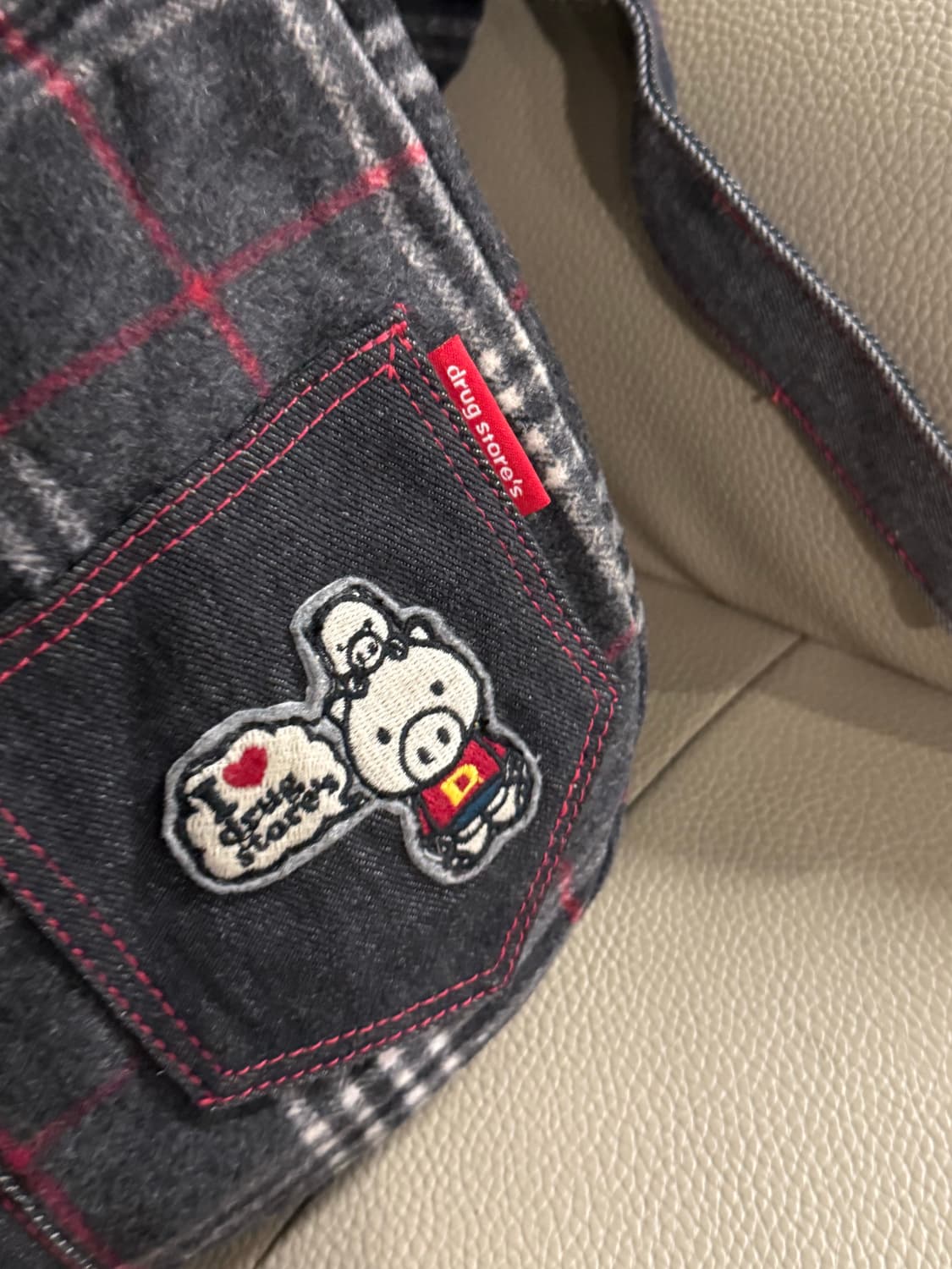 drug store's check pattern cross bag 상품이미지3