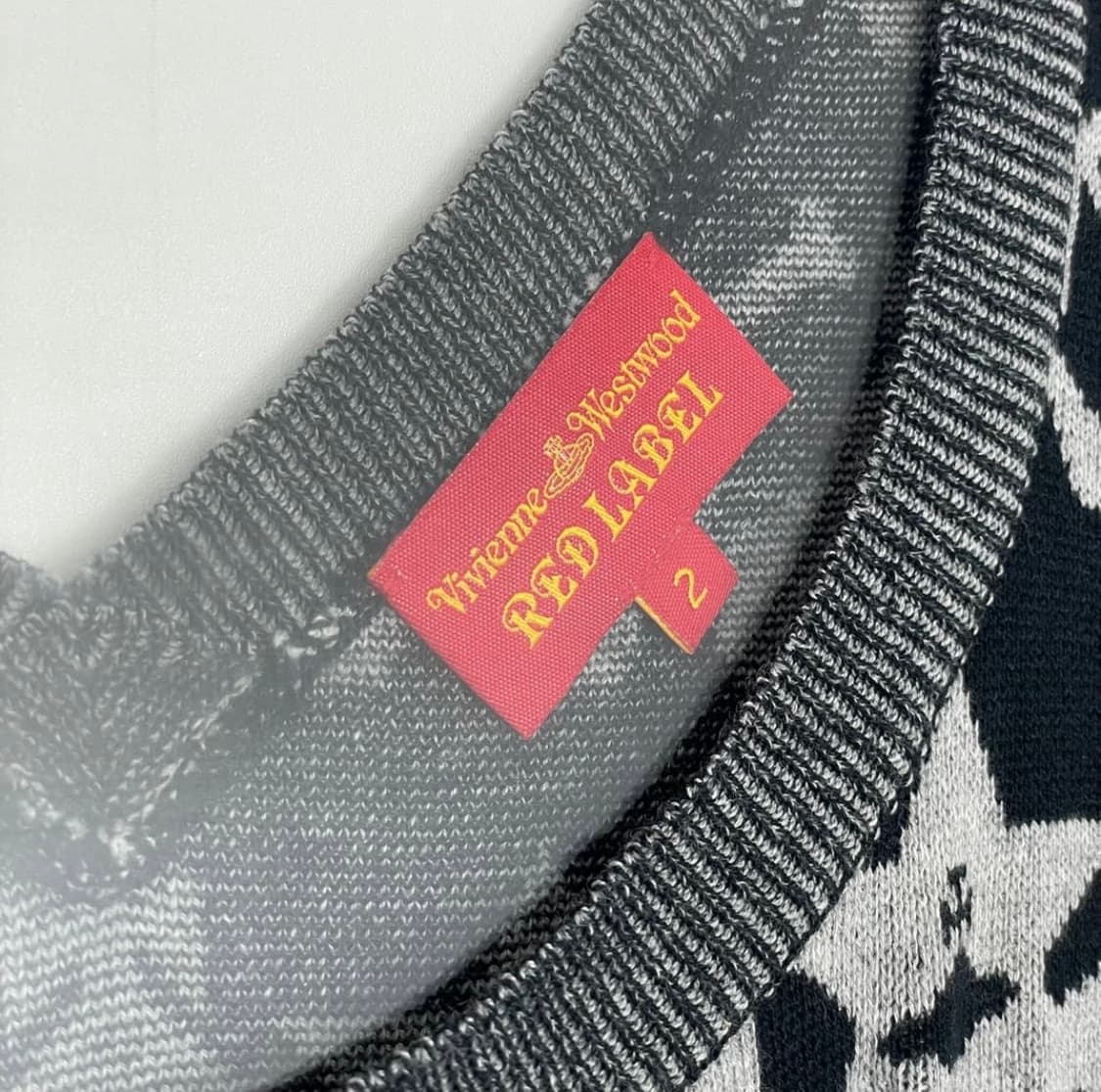 비비안웨스트우드 오브 패턴 니트 원피스 상품이미지3