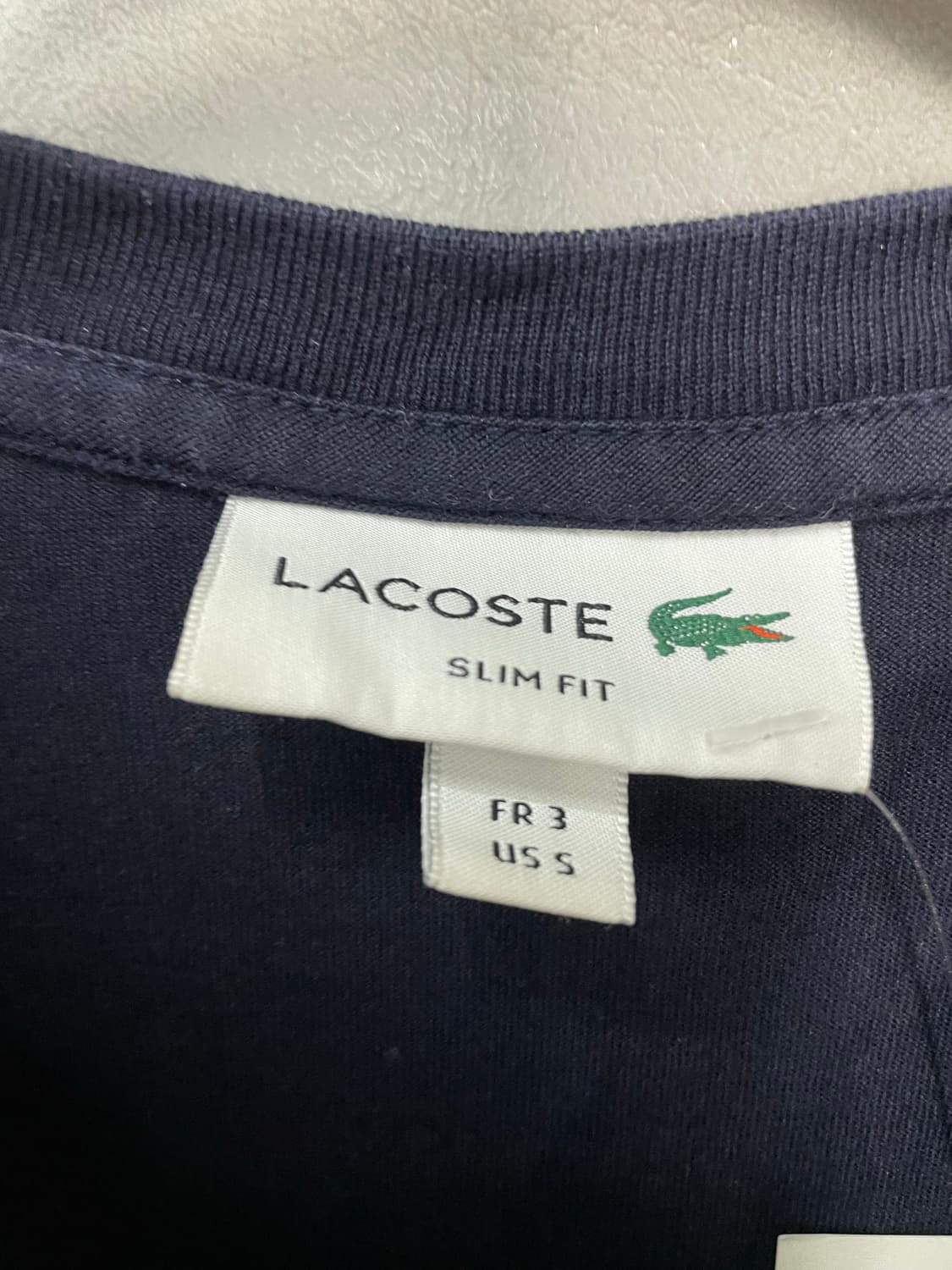 라코스테 크루넥 네이비 반팔 H2553 상품이미지5